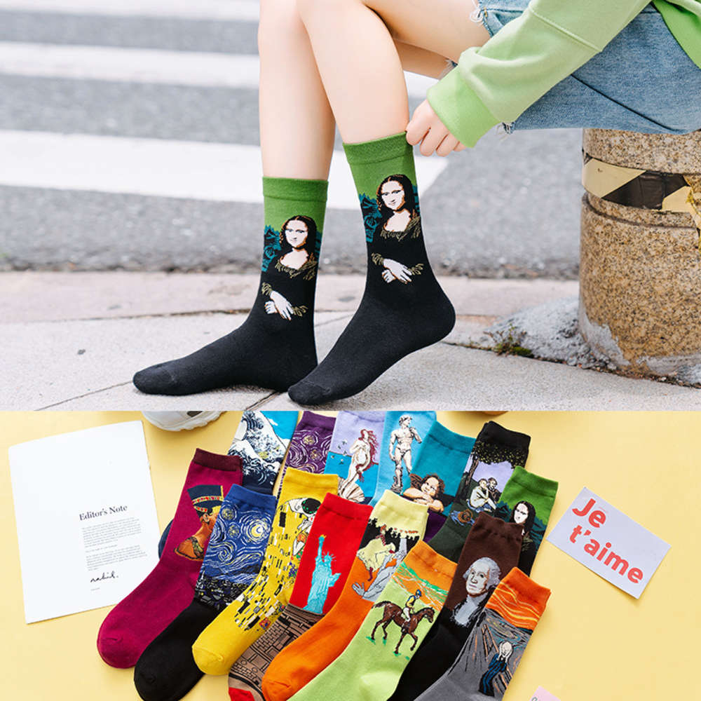

Four seasons socks children's wind men's tube cotton tide Street lovers personalized straight, Black