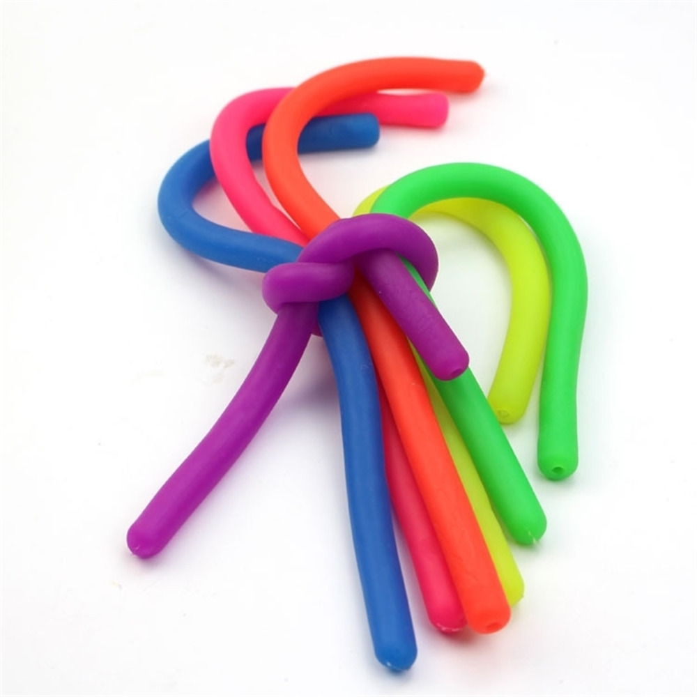 

Noodle Rope Sensory Toy Fidget Abreact Decompression Rope Flexible Glue Noodle Ropes Hyperflex Stretchy Stress Relief Toy HH26OISL
