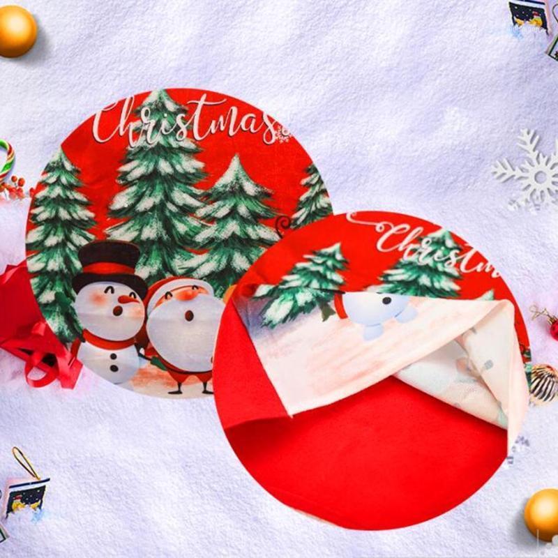 

Chair Covers FurnishingNICE Christmas Dining Santa Snowman Elk Slipcovers Seat Back Protector For Holidays Home