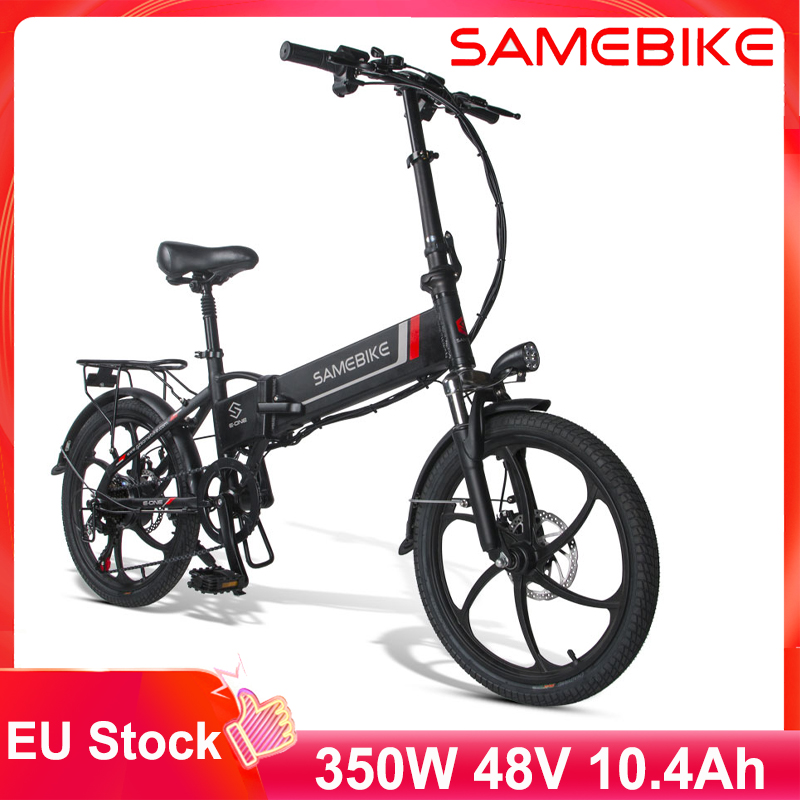 

EU Stock Samebike 20LVXD30 Smart Folding Electric Bicycle E-bike 7 Speed Moped Cycling 350W 25-35km/h 20 Inch Bike, White