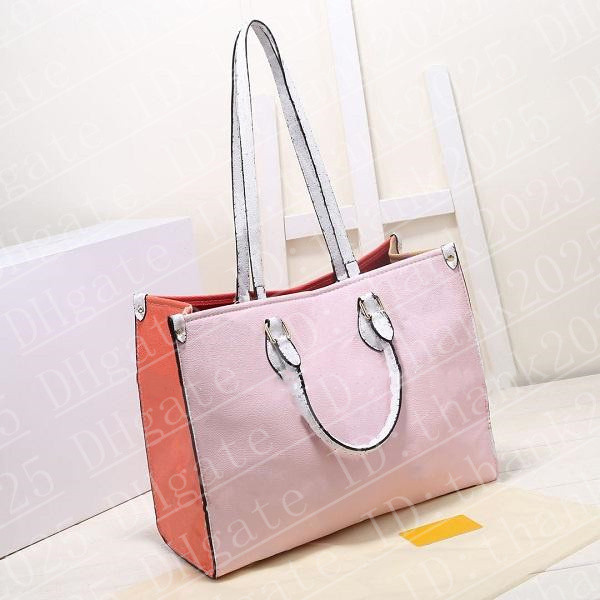 

Women Luxurys Designers Handbags Ladies Tote Shopping Bags Top Selling Handbag Fashion Onthego Classic Letter Purse 41cm On The Go 1703
