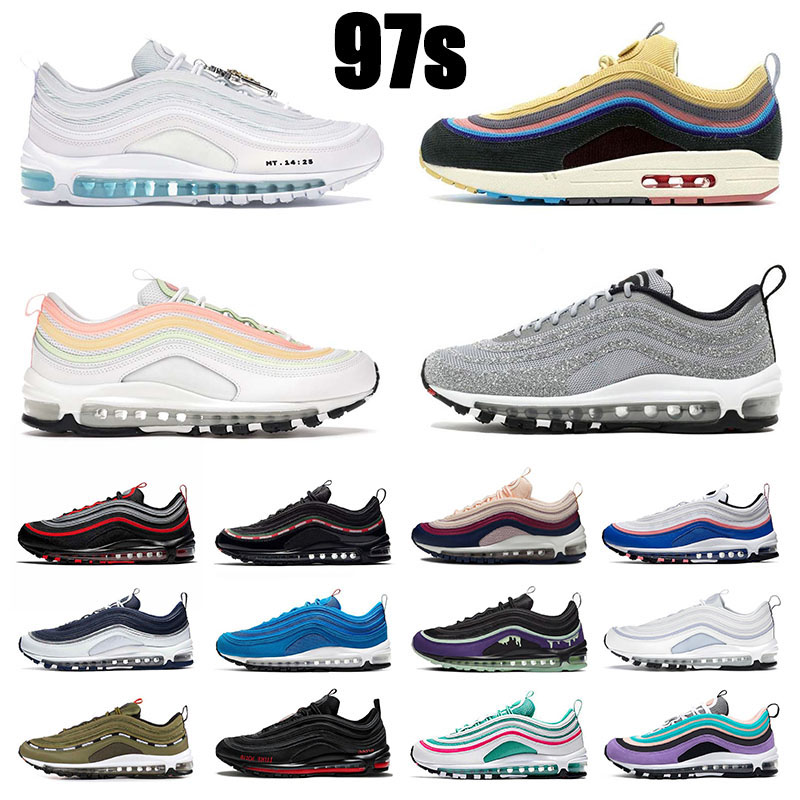 

MSCHF x Satan INRI Jesus 97 97s Running Sports Original Shoes Men Women Trainers Triple White Halloween Off Big Size 36-45 Sean Wotherspoon Sneakers Jogging Runners, B12 36-45 reflective bred