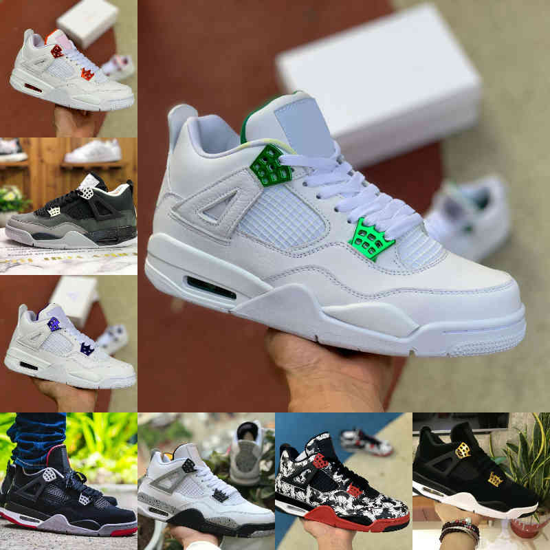 

Sale 2021 Bred Black Cat 4 4s Basketball Shoes Men Mens Pure Money Tattoo White Cement NRG Raptors Fear Pack Pine Green Court Purple RED METALLIC Trainers F15, X004