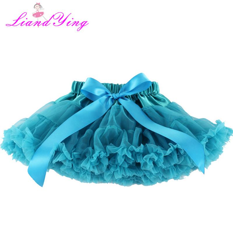 

Skirts Girls Fluffy 2-10 Years Chiffon Pettiskirt Solid Colors Tutu Girl Dance Skirt Christmas Tulle Petticoat, As photo