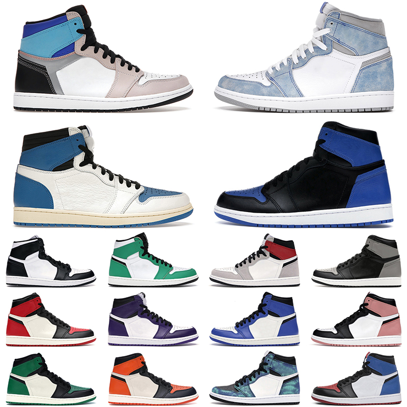 

Jumpman 1 Royal basketball shoes 1s Bordeaux Prototype Military Blue men women Pollen mens trainer, Court purple