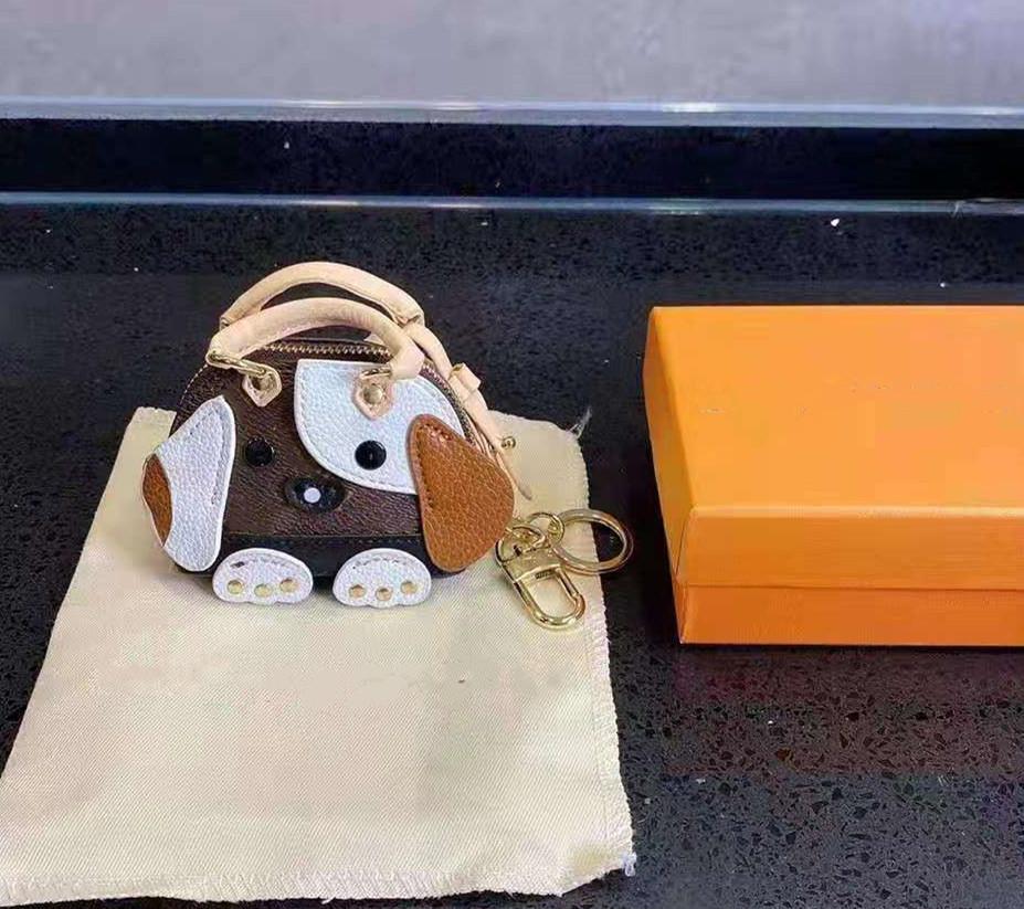 

Spring 2021 warm card leather texture bag pendant female cute calf shape fashion casual all-go bag pendant key ring, Black