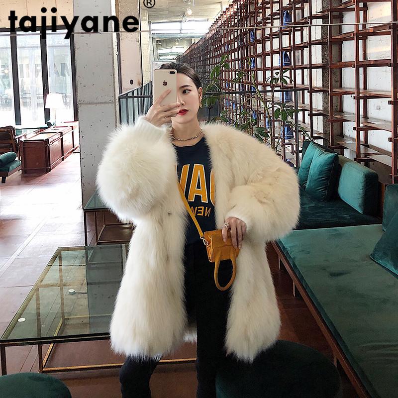 

Women's Fur & Faux Natural Coat Female Winter Women Clothes 2021 Korean Real Jacket Vintage Thick Warm Overcoat Hiver F43251, Black