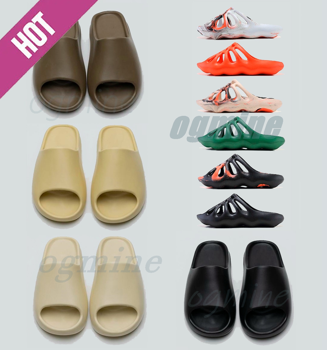 

With Box Cheap Slippers kanye sandals shoes triple black white slides sock bone resin desert sand earth brown 450s men womens west slipper sneakers #3rJV#, I need box