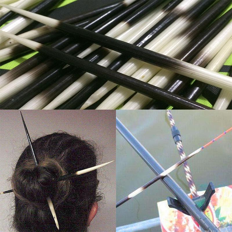 

Hair Clips & Barrettes 5-23cm High-quality Real Fixed Sticks Handmade Quill Buoy Inner Empty Porcupine Thorn Diy Craft Accessories For Women