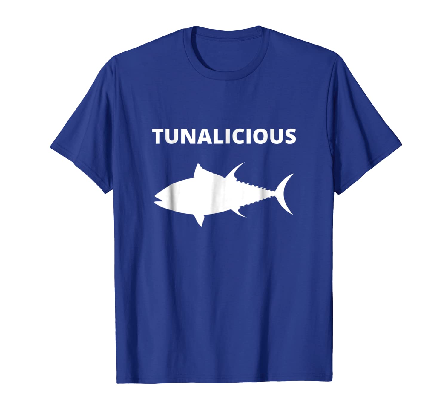 

Tunalicious Tuna T-Shirt | Deep Sea Tuna Fishing Shirt, White;black