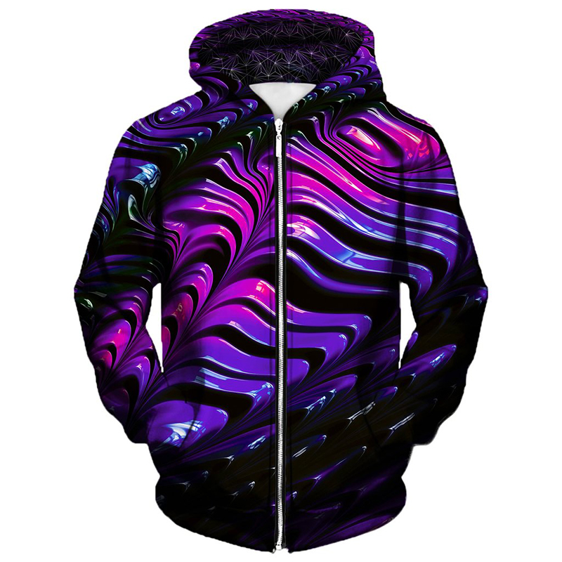 

Purple Bar pattern men s Zip-up Hoodie visual impact party top punk goth round neck high quality sweatshirt hoodie, Black
