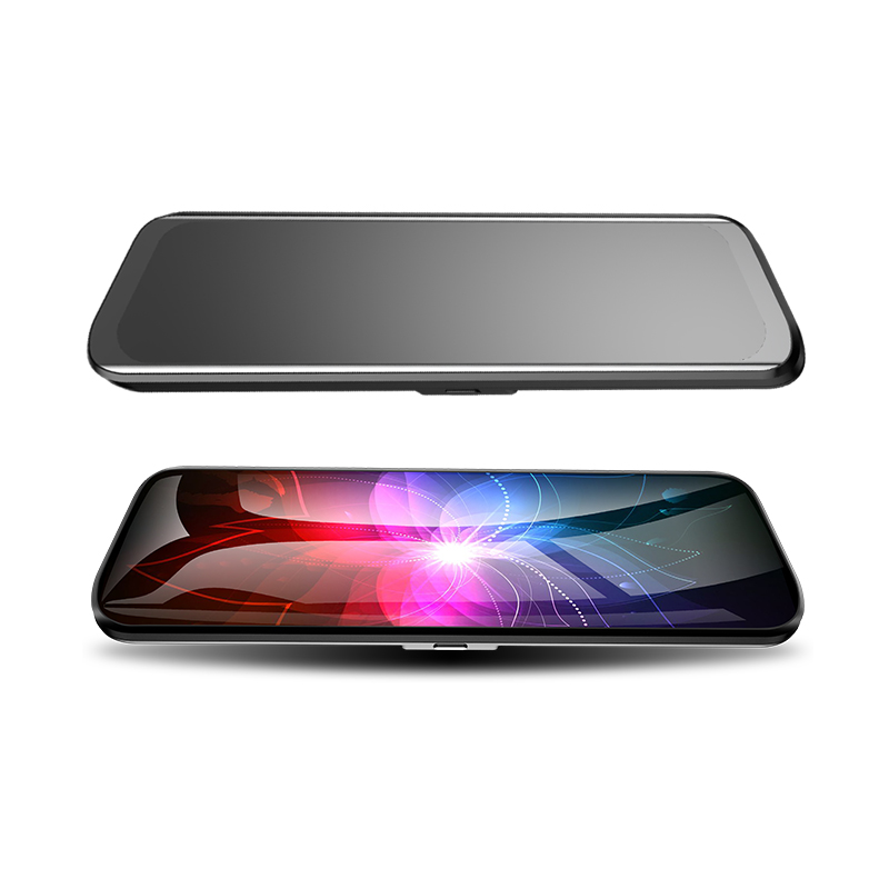 Dual Cameras HD tachograph IDR 1920*1080 Car DVR Vehicle Dash Camera Video Recorder Tachographs Touchscreen Rear-view Mirror Cars DVRs V9-image-671537093