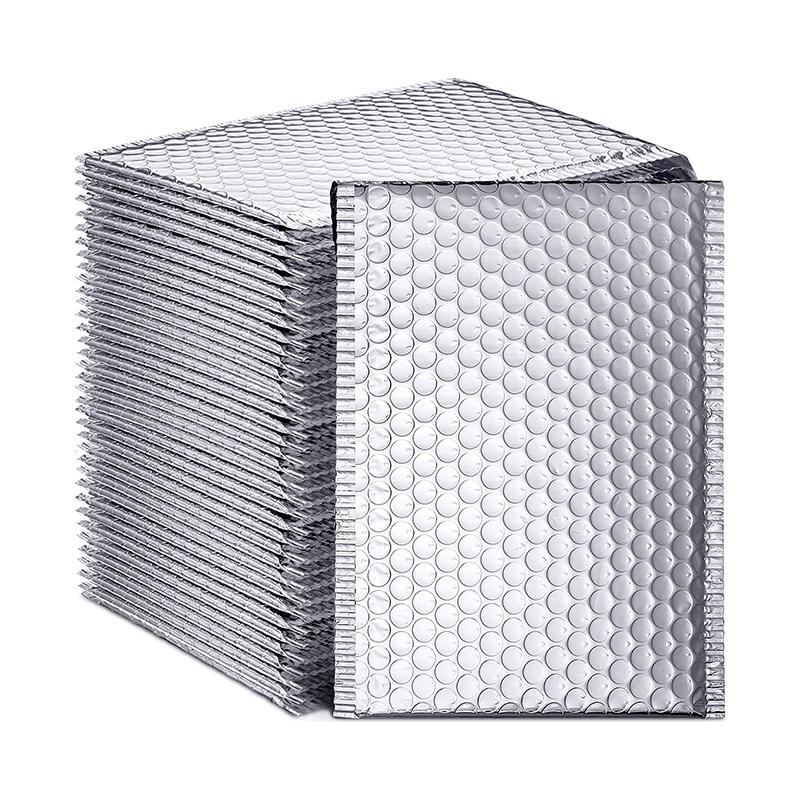 

Gift Wrap 30pcs Silver Bubble Mailers Padded Envelopes Metallic Mailer With Self-Sealing Adhesive Waterproof Boutique Bags