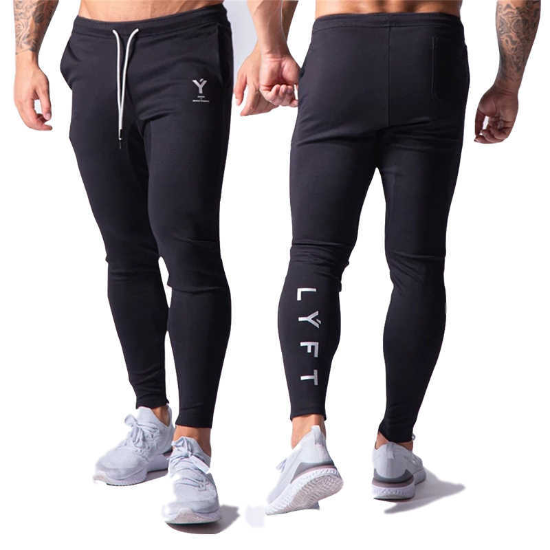 JP&UK LYFT2020 Jogging Running Pants Mens Sport Pencil Pants Cotton Joggers Bodybuilding Fitness Gym Trousers Tights Sweatpants L260526-image-710661298