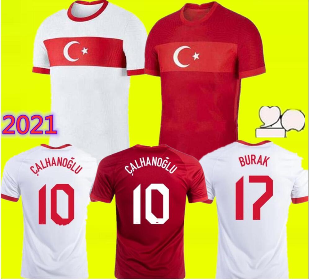 

2021 2022 Turkey Soccer Jersey ARDA INAN TOSUN TUFAN ERKIN MALLI TOPA CALHANOGLU OZTEKIN Custom Home Red Football Shirt Uniform 20 21, Ivory