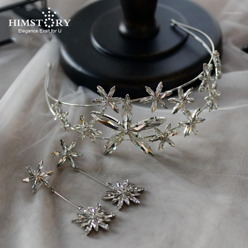 

Hair Clips & Barrettes Himstory Sparkling Elegant Hairband Headband Flower Headdress For Women Bride Wedding Accessories Jewelry, Golden;silver