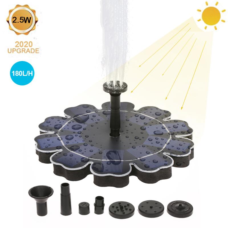 

Solar Fountain Garden Water Pond Decor Panel Powered Pump Patio Lawn Decoration Decorations