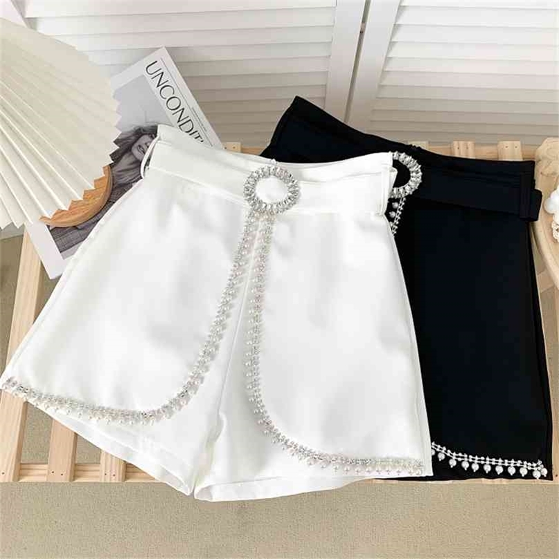 

Ashgaily Women' Shorts Diamond bow Slim Wide Leg A-line Sexy Summer Fashion 210722, Tbdk367w1