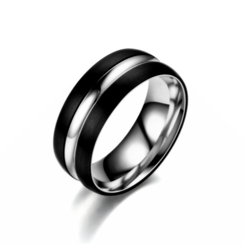 

Wedding Rings Surprise Price Jewelry Gift Titanium Steel Men's Black Stainless Couple Female Single For Women Girls