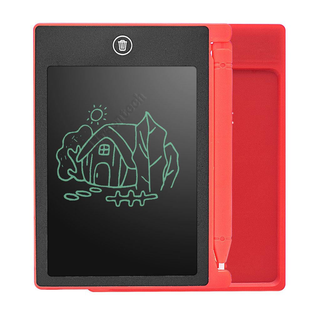 

Graphics 4.4 Inch Small Size Smart Drawing Writing Boards Lcd Tablet Digital Portable Doodle Board Led Panel Toys For Kids Adult Memos Pad With Upgraded Pen