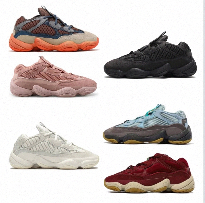 

2021 top running kanye west shoes yezzys 500 Soft Vision stone Desert Rat bone white Utility Black Salt super moon yellow mens trainers sports sneakers, 13