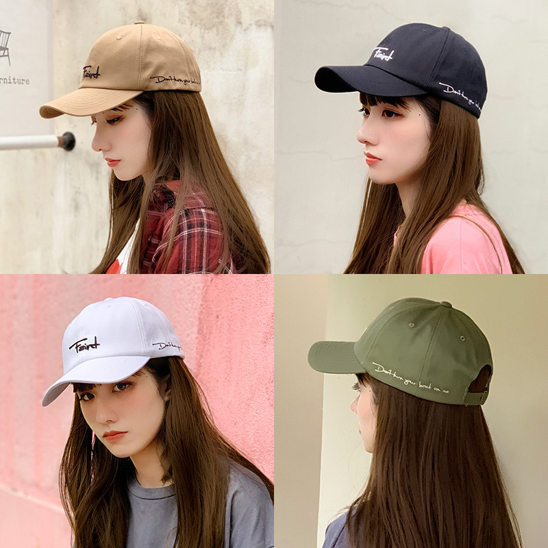 

Korean Chic Hat Womens Spring Summer All-Matching Sun-Proof Peaked Ins Trendy Mens and Casual Baseball Cap, Green