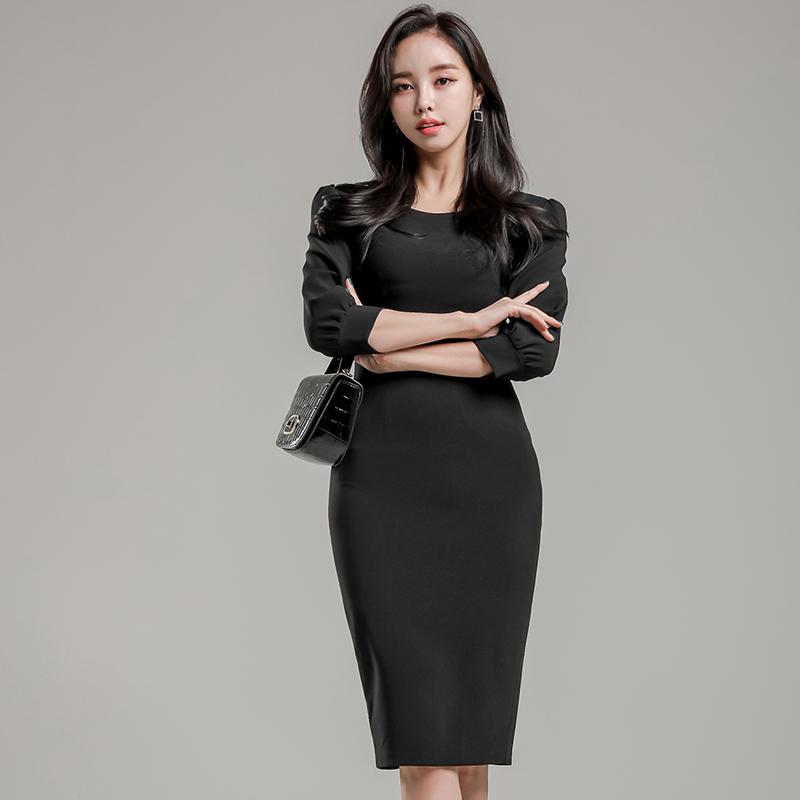 

Patchwork Women Dress Backless O-Neck Dresses Black 3212 Casual