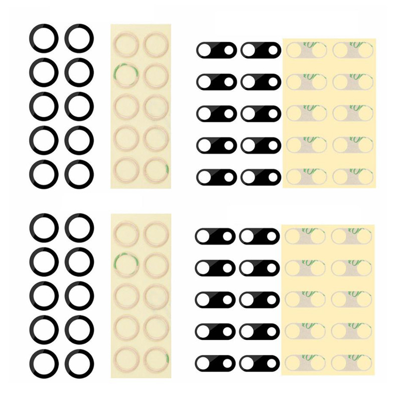 

Replacement Part Original Rear Back Camera Lens Glass Ring Cover 3M Sticker For Iphone 7P 8P X XS MAX 11 12 PRO/MAX 13