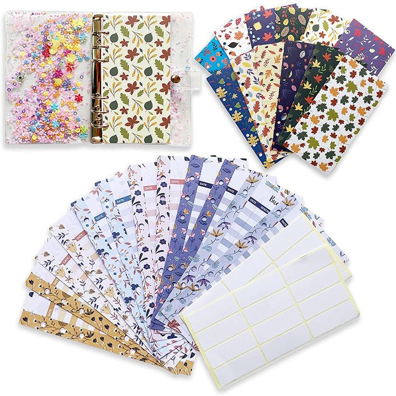 

Gift Wrap A6 PVC Budget Binder, Planner Organizer With Cash Envelopes, For Budgeting, Expense Sheets