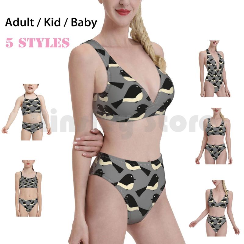 

Women' Swimwear Orla Kiely Bird Design Bikini 1 Piece Women 2 Pieces Marimeko Ivory Hygge Danish Blue Background 1970 1960s 1960, Kid swimsuit