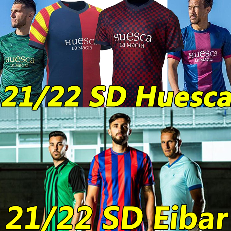 

21/22 SD Huesca soccer jerseys SD Eibar 2021 2022 Adolfo Gaich Jaime Seoane Jorge Pulido Florian Edu Exposito Corpas Stoichkov Y. Rahmani ARAGON JERSEY football shirts, Weisika 21/22 home