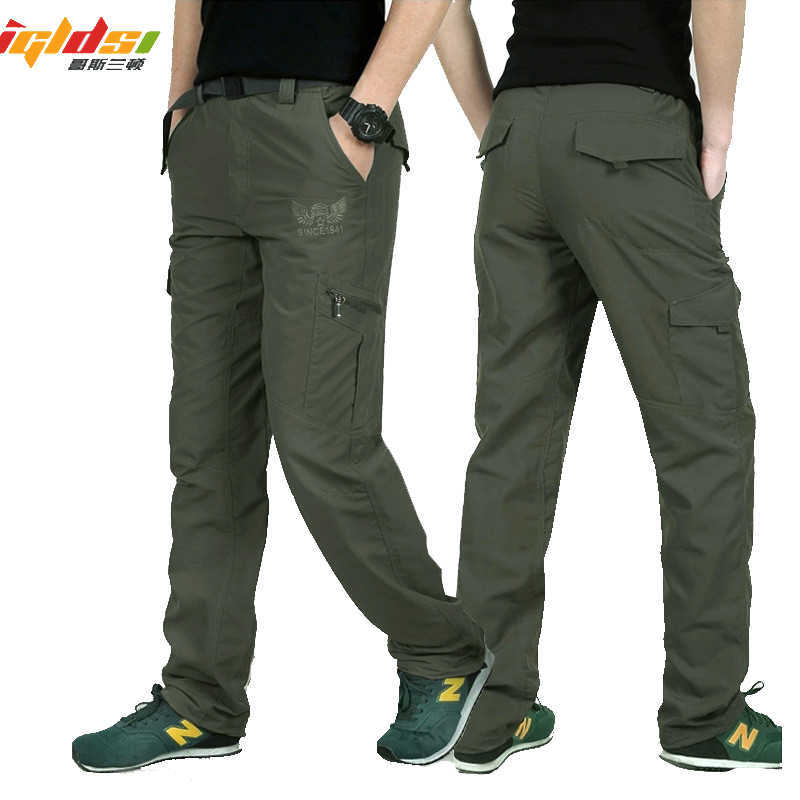 

Men's Military Style Cargo Pants Men Summer Waterproof Breathable Male Trousers Joggers Army Pockets Casual Pants Plus Size 4XL 210616, Navy blue