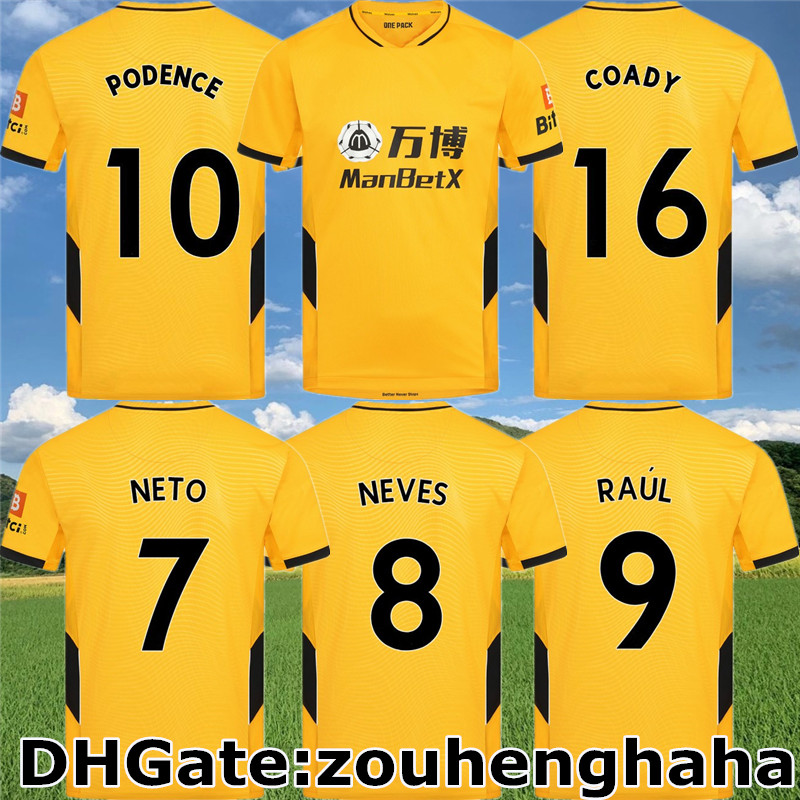 

NEVES Wolves RAÚL Home Soccer Jerseys 2021 22 NETO PODENCE TRINCÃO ADAMA Maillots de foot COADY BOLY FÁBIO SILVA J.OTTO N.SEMEDO CUTRONE DENDONCKER Football Shirts Kit, Away