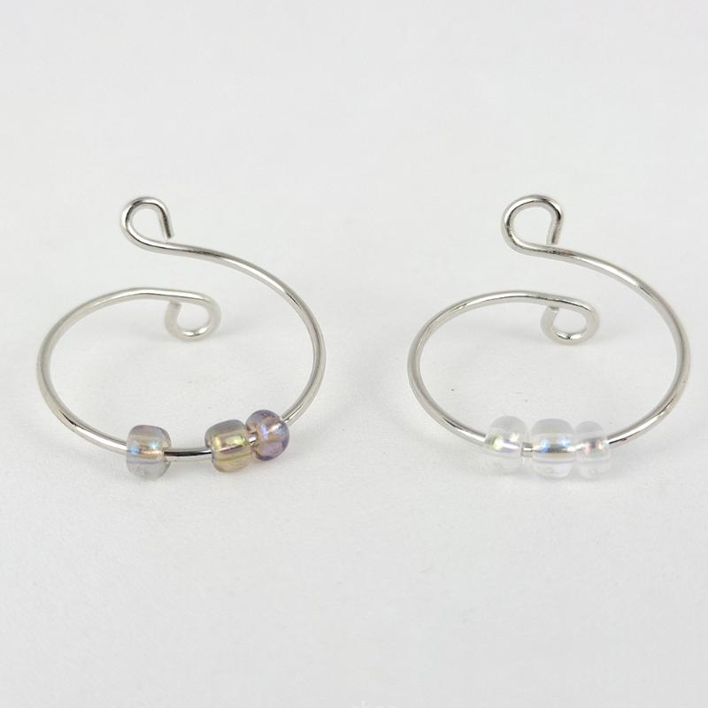 

Cluster Rings Anxiety Bead For Women Adjustable Spinning Fidgets Ring Multi Color Spinner Ball Stress Relieving Jewelry Wholesale KBR035, Golden;silver