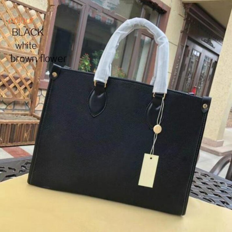 

Onthego Large Capacity Totes Fashion Sac Femme Leather Designers Shoulder Bags Woman Handbag Handle Lady Shopping Bag