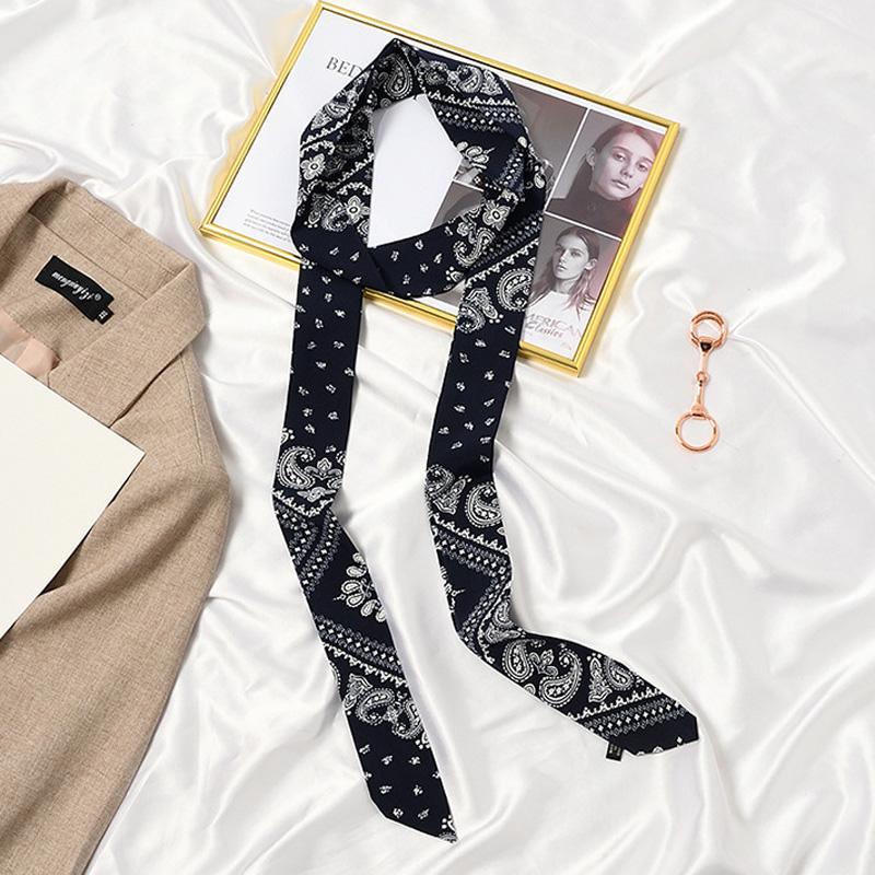 

Scarves Design Print Summer Women Silk Scarf Headband Long Skinny Paisley Heart Neck Wraps Bandanas Foulard Femme Neckerchief Ties Sjaal