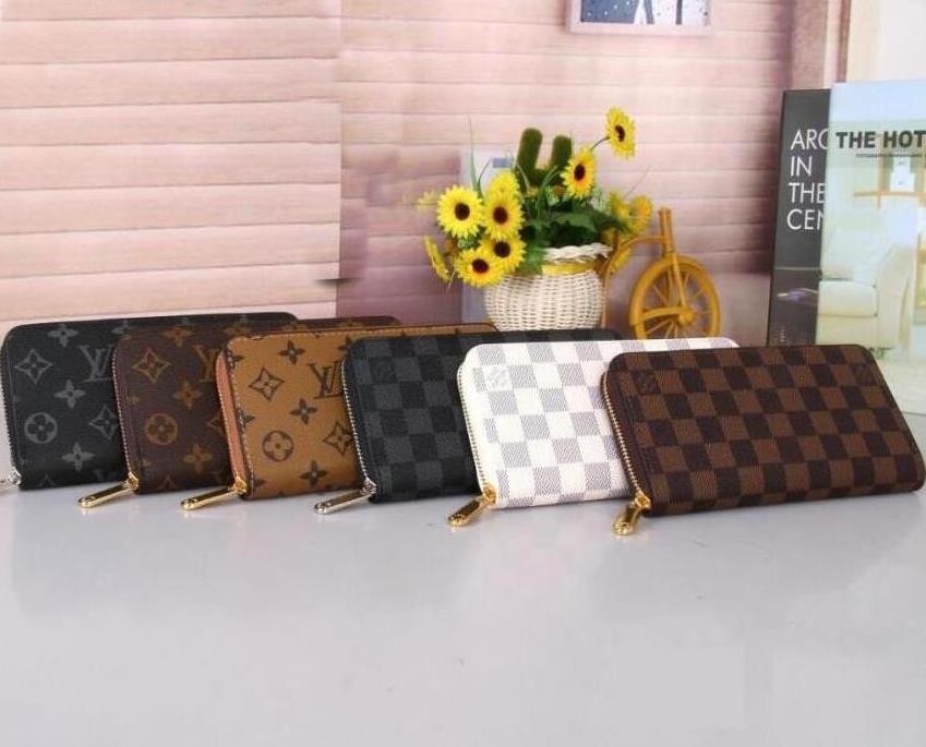

A8 Single zipper WALLET the most stylish cards coins men leather purse card holder women wallets Designer handbag Female GGLVLouisVitton YSLVUTTON