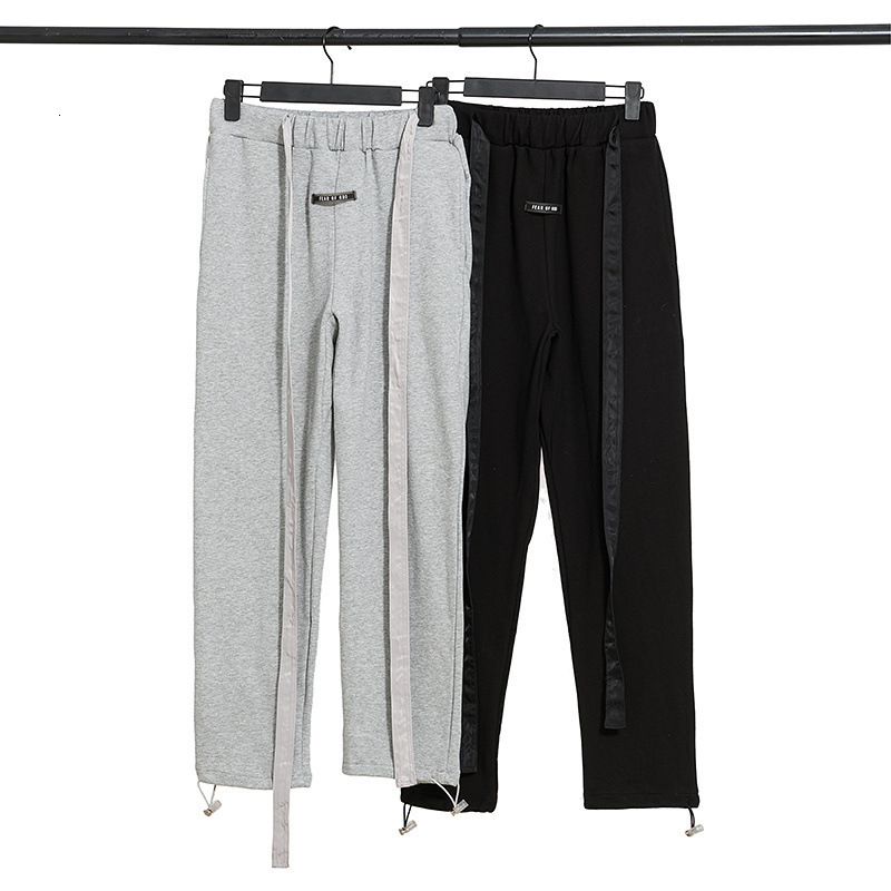 

Season 6 main line fog ribbon elastic Leggings sports pants, Black