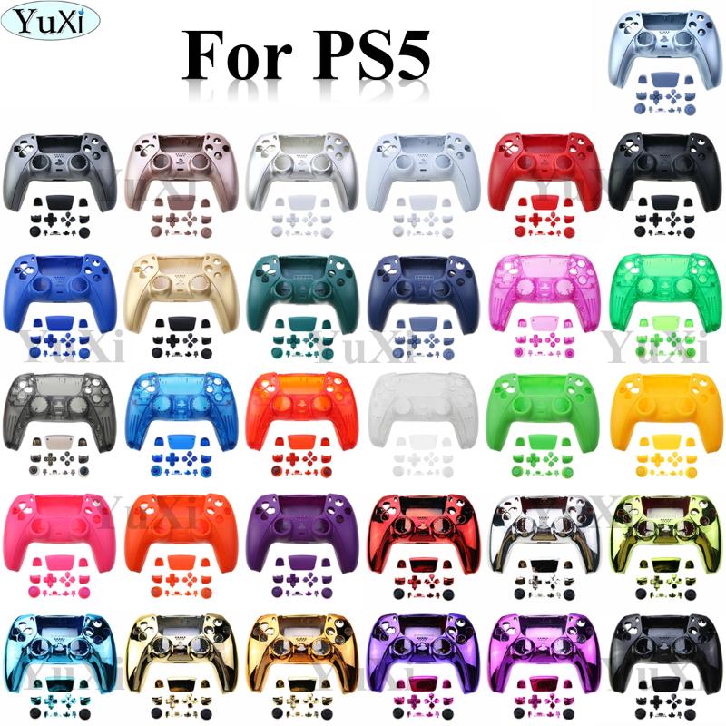 

Game Controllers & Joysticks YuXi Replacement DIY Housing Shell Front Back Case Cover With Full Set Buttons Decorative For PS5 DualSense 5 C