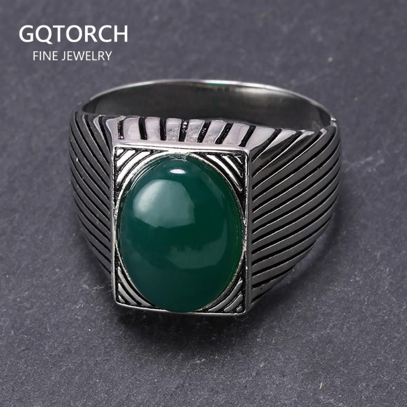 

Cluster Rings Genuine Solid Mens Silver S925 Square Shape Diagonal Stripe Turkish For Men With Stone Turkey Jewelry Ringen, Golden;silver