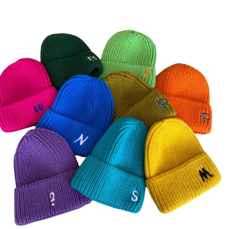 

Beanies Women's Winter Knitted Woolen Letters Men's And Retro Embroidery Hip-hop Warm Hats Designer Bonnets