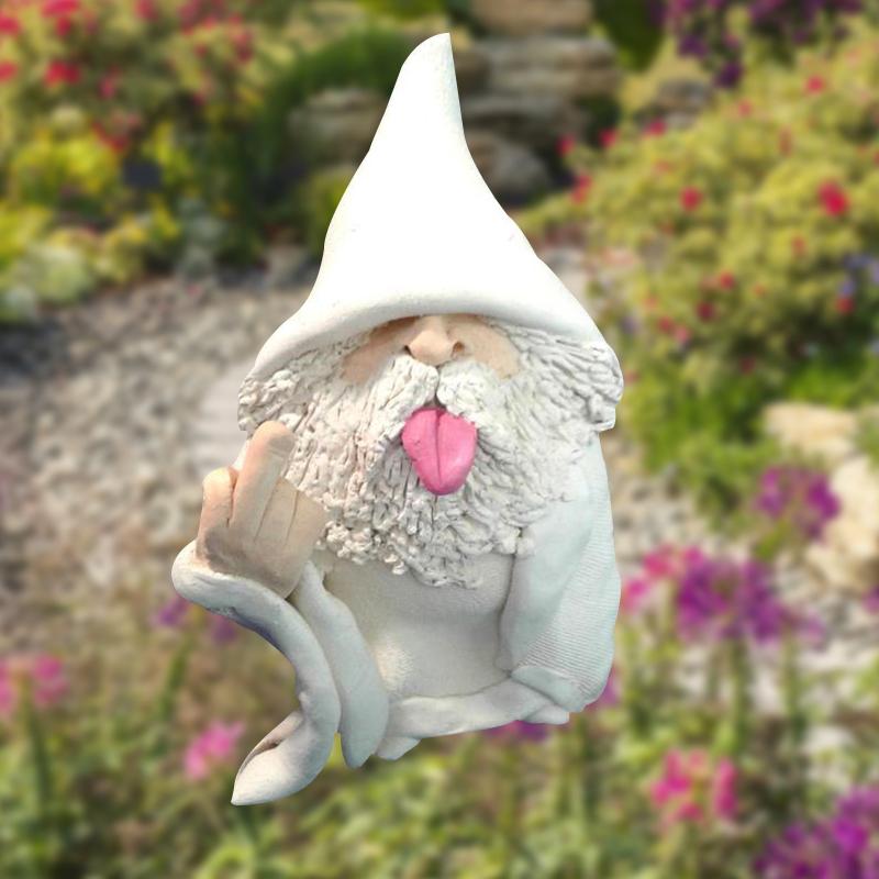

Smoking Wizard Big Tongue Gnome Naughty Garden For Lawn Ornaments Indoor Or Outdoor Decorations Decoration