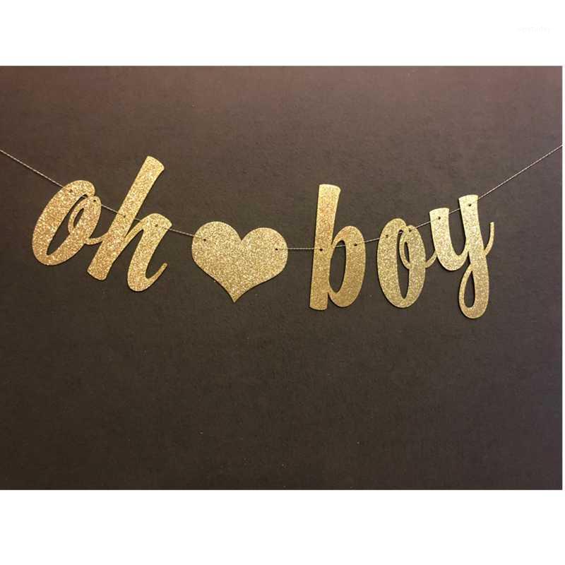 

Party Decoration Personalised Oh Boy Banner, Baby Shower, It's A Glitter Banners, Custom Shower Banner Milestones Birthday