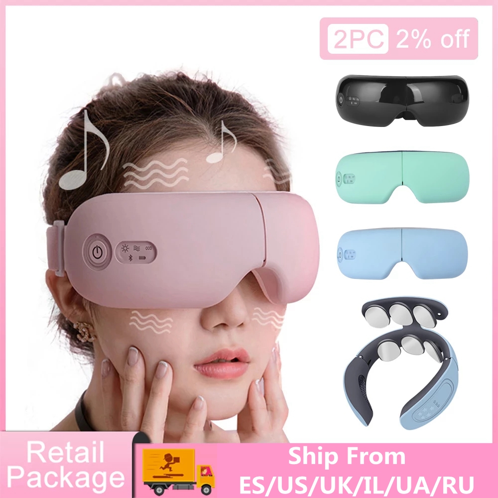 

Bluetooth Smart Vibration Eye Massager Eye Care Device Hot Compress Glasses Instrument Music Foldable Eye Protection