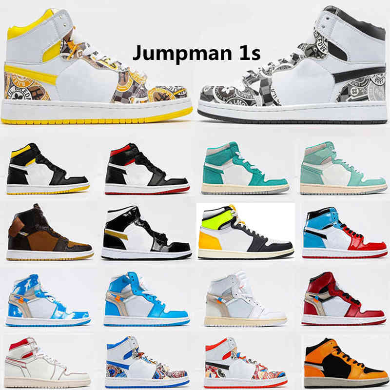 

Mens Women Jumpman 1s 1 Basketball Shoes University Blue Hyper Royal Dark Mocha Obsidian UNC Twist Light Smoke Grey Shadow 2.0 Retro Trainers Sneakers, Not sold separately