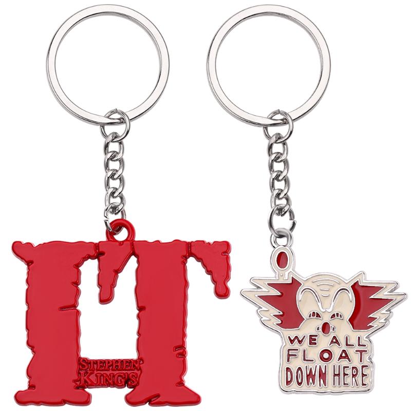 

Keychains Pennywise Stephen King's IT Keychain Chucky Face Penny Wise Jason Hockey Horror Keyring Halloween Gift For Men Women