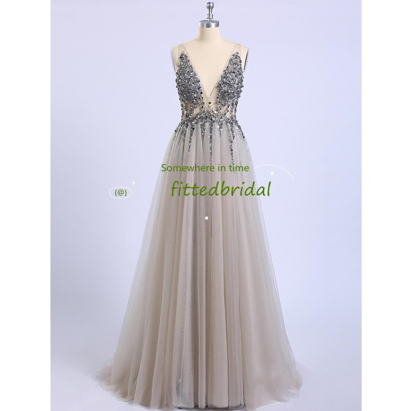 

Bing Bling Sequined Top A-Line Tulle Skirt Bridesmaids Dresses