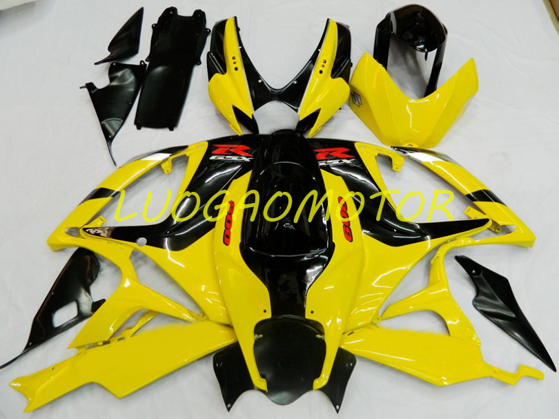 

Free Custom Injecion Motorcycle Fairings kit For Suzuki Yellow Black GSXR600 GSXR750 GSXR 600 750 K6 K7 Full Fairing Kits 2006 2007 06 07 Bodywork Cowling ABS