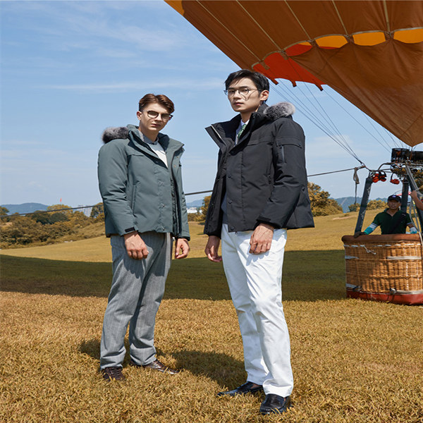 

Down jacket fur men' coat high end hooded waterproof padded removable cap overcoat outdoor warmth, Picture color