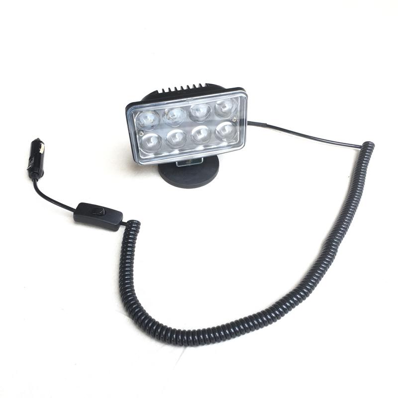 

Car Headlights 12V24V 40W 4D Spot Lens Magnetic Head Light Portable Offroad Driving Fog Lamp 4x4 Truck Boat Cigarette On Off Led Work